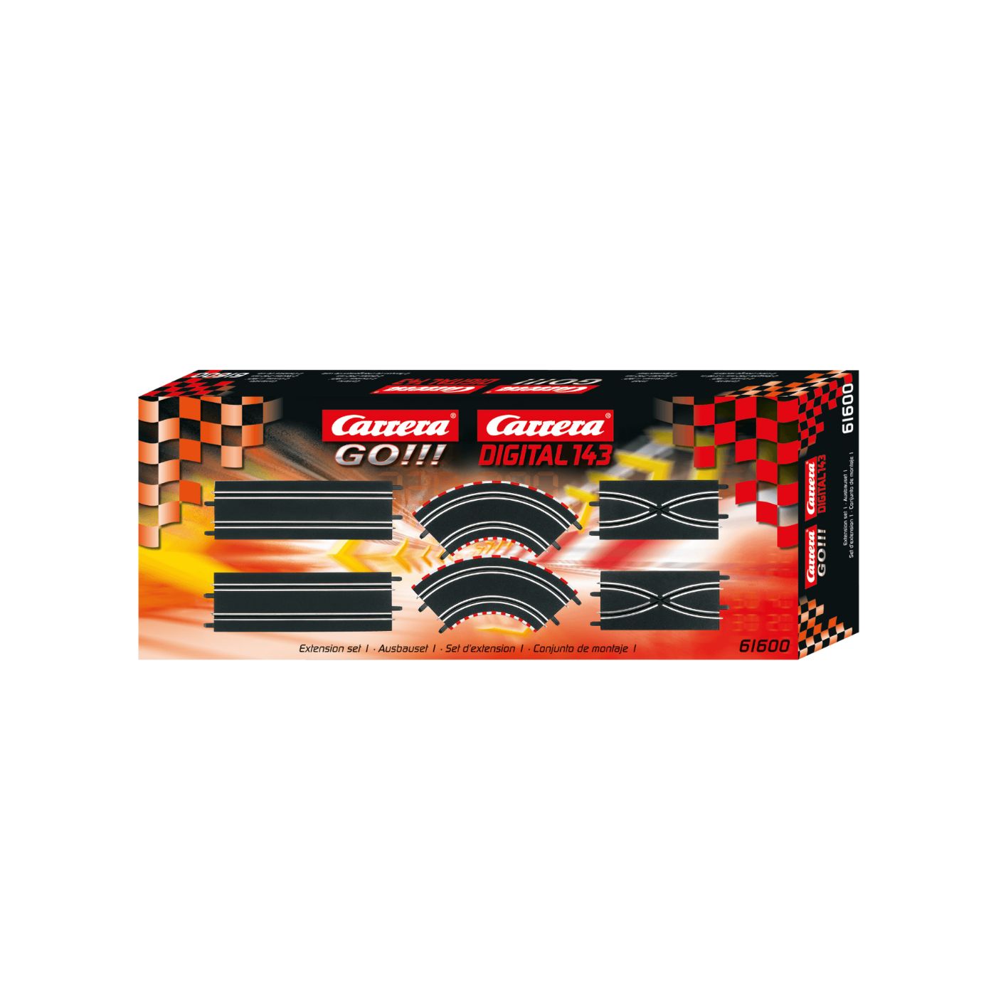 Carrera GO!!! Extension Set 1 – 6pk Track Expansion for 1:43 Racing Systems