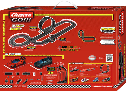 Carrera GO!!! Ferrari Supercar Power Wireless Slot Car Racing Set – Ferrari SF90 XX Stradale – 1:43 Scale