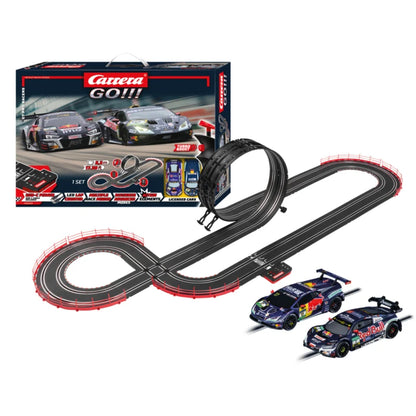 Carrera GO!!! GT Pro Racers Lamborghini Huracán vs Audi R8 LMS 5.3m Slot Car Racing Set