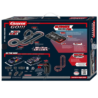 Carrera GO!!! GT Pro Racers Lamborghini Huracán vs Audi R8 LMS 5.3m Slot Car Racing Set