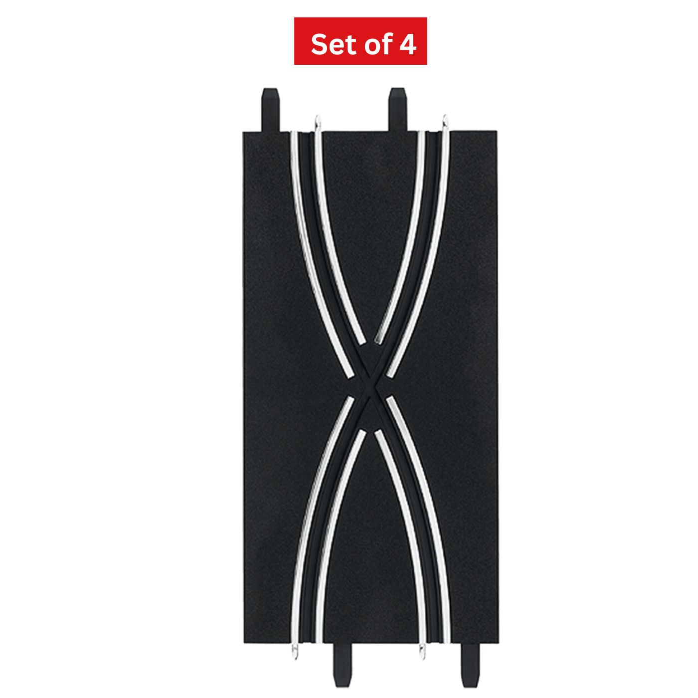 Carrera GO!!! Lane Change Section 4pk – 1:43 Slot Car Track Extension for Overtaking Action