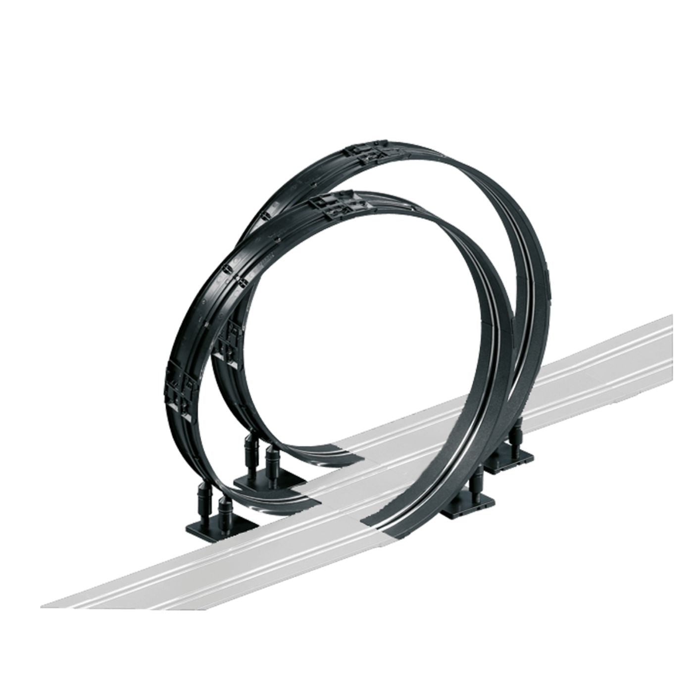 Carrera GO!!! Looping Set – 1:43 Slot Car Double Loop Extension for High-Speed Action