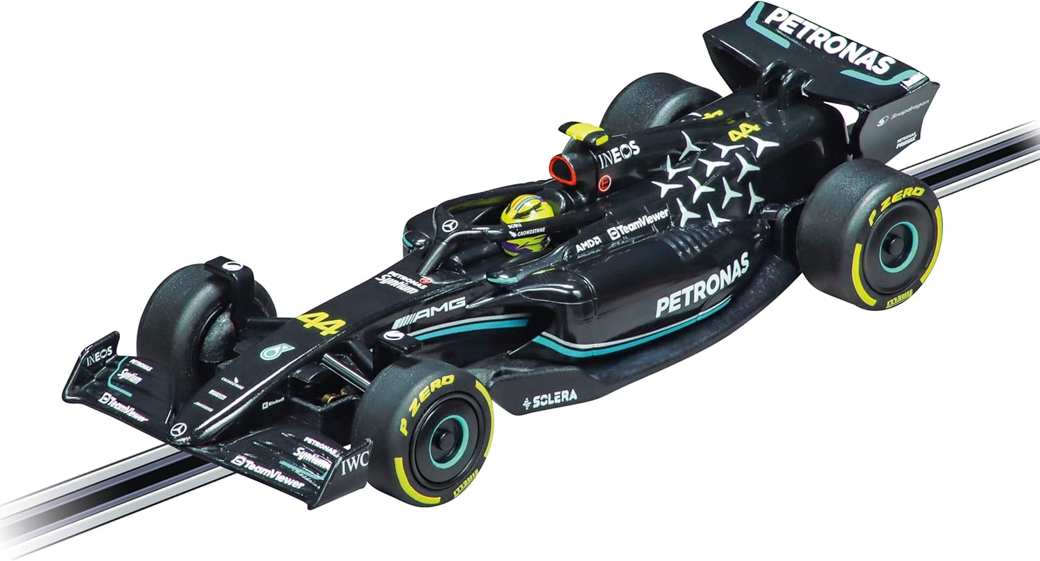 Carrera GO!!! Mercedes-AMG F1 W16 E Performance "George Russell No.63" Slot Car – 1:43 Scale