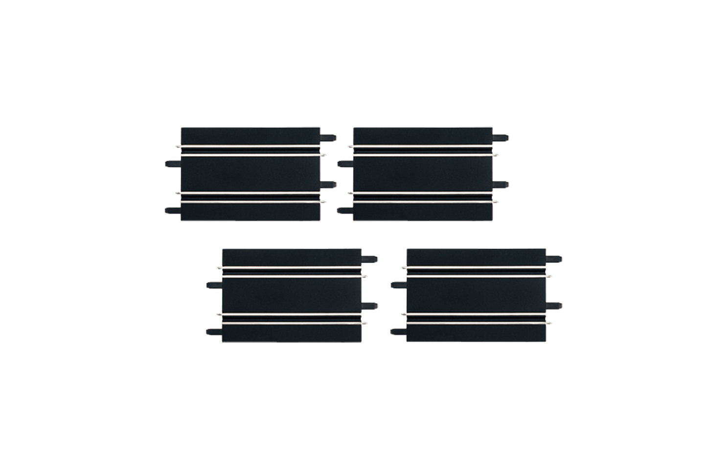 Carrera GO!!! Straight Track 17cm – 4-Pack (1:43 Scale)