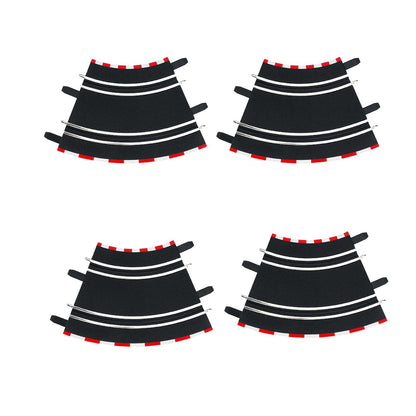 Carrera GO!!! Track Curve 1/45 Degrees 4pk – Slot Car Track Extension 1:43 Scale