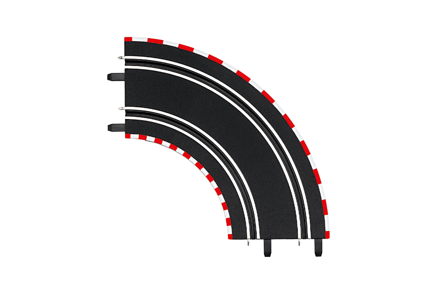Carrera GO!!! Track Curve 1/90° 2pk – 1:43 Slot Car Track Extension for Tight Turns