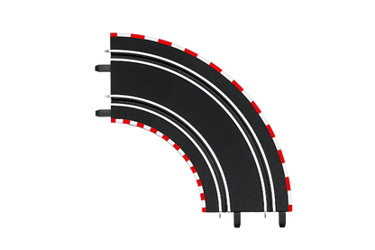 Carrera GO!!! Track Curve 1/90° 2pk – 1:43 Slot Car Track Extension for Tight Turns