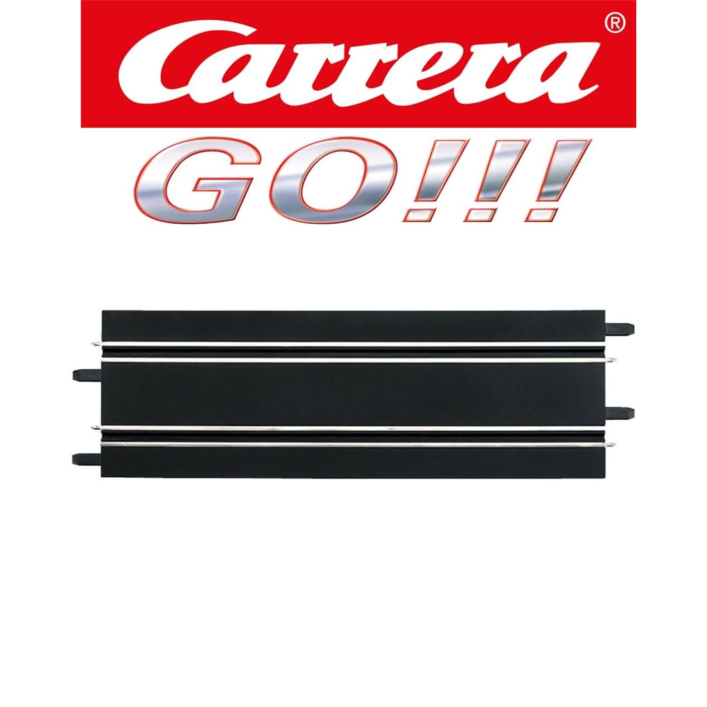 Carrera GO!!! Track Straight 34.2cm – 2-Pack (1:43 Scale)