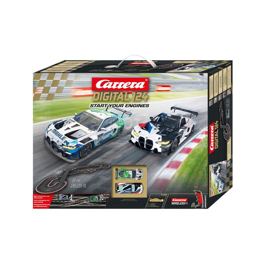 Carrera Premium Digital 124 Slot Racing System BMW M4 GT3 Scale 1: 24 Extra Wide 8m Track - Start Your Engines
