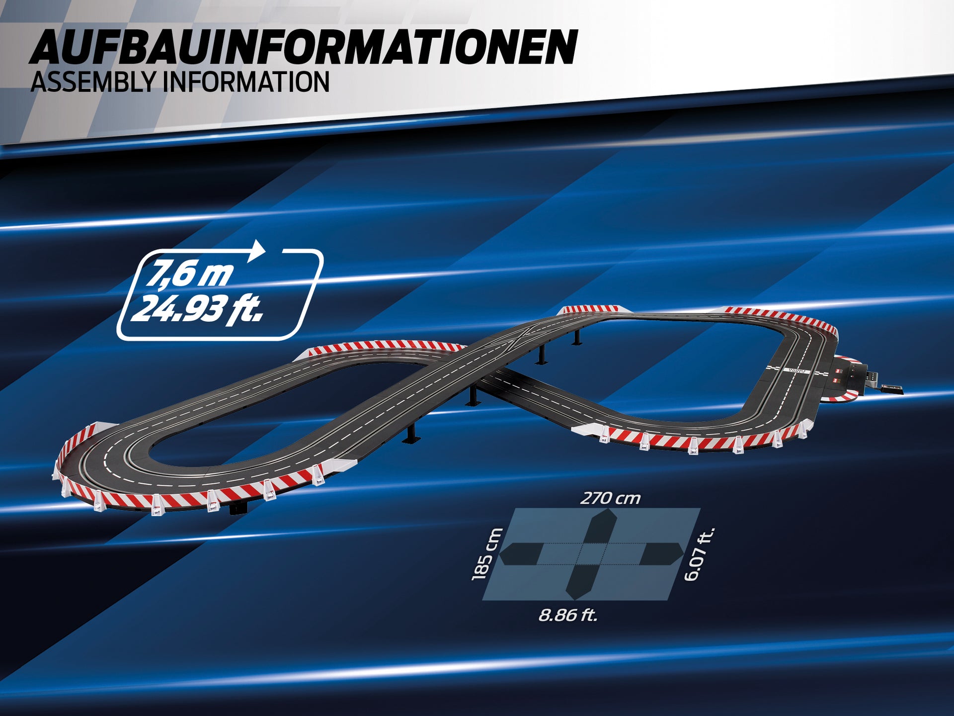 Carrera Premium Digital 124 Slot Racing System DTM Scale 1:32 Track 7.6m DTM Bull & Horse