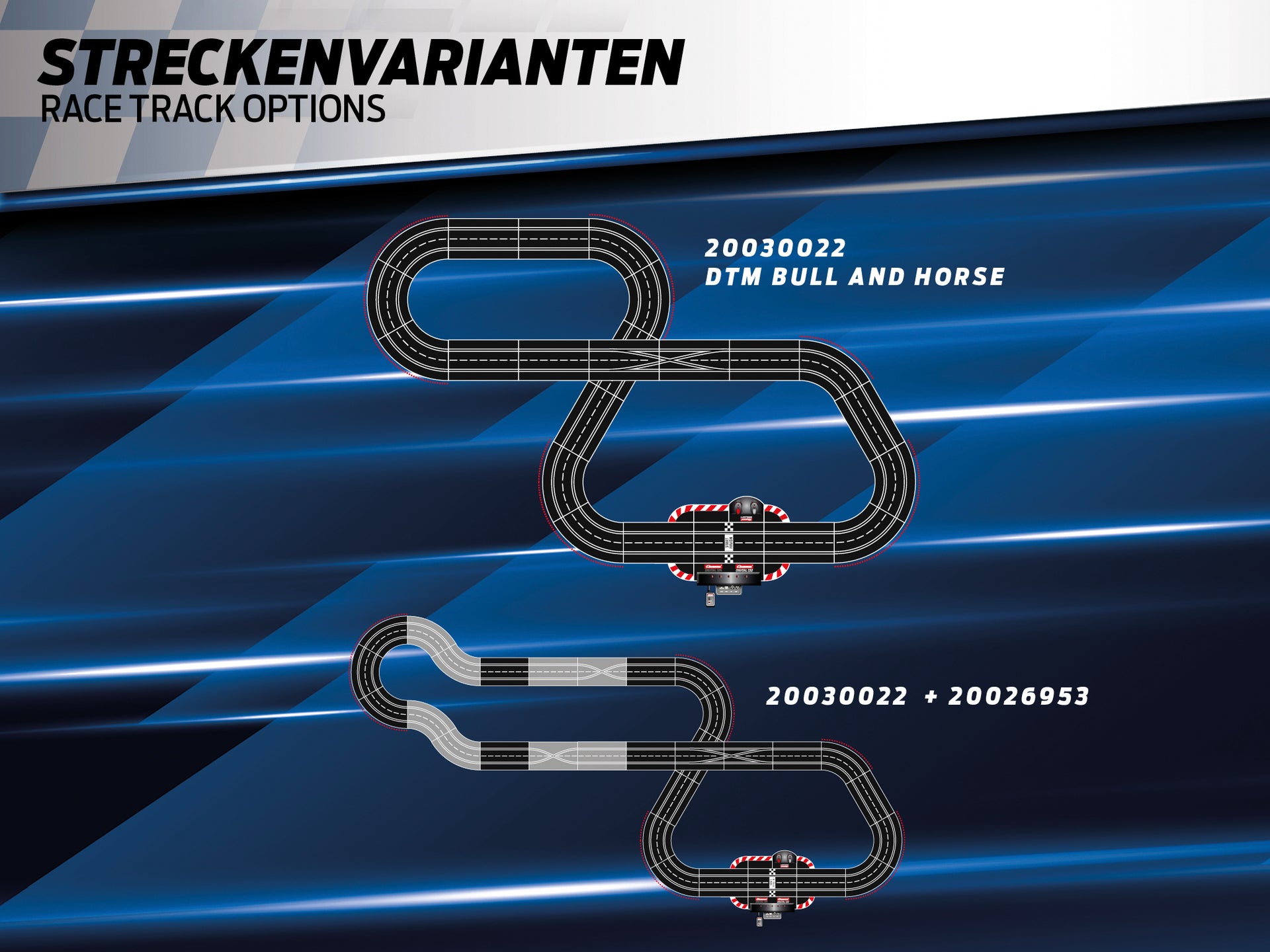 Carrera Premium Digital 124 Slot Racing System DTM Scale 1:32 Track 7.6m DTM Bull & Horse