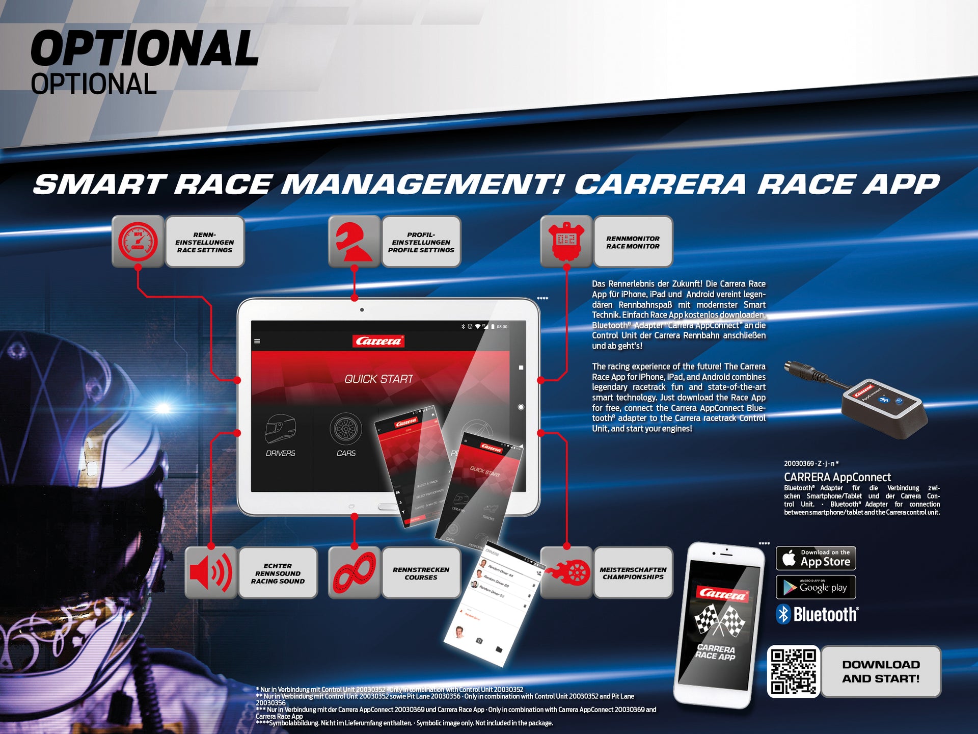Carrera Premium Digital 124 Slot Racing System DTM Scale 1:32 Track 7.6m DTM Bull & Horse