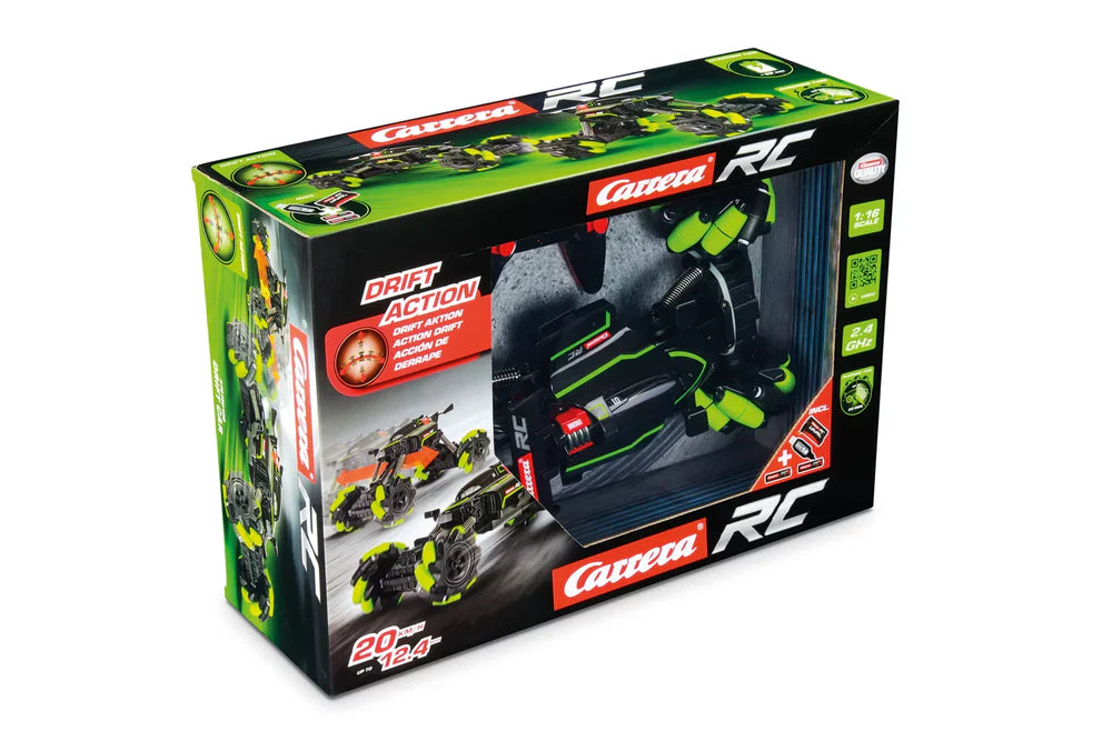 Carrera RC Drift Car 1:16 Scale – 2.4 GHz Green/Black