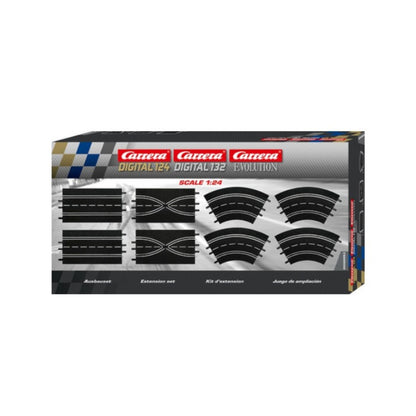 Carrera Track Extension Set 2.8m – 8-Piece Set (Digital 124/132 & Evolution)
