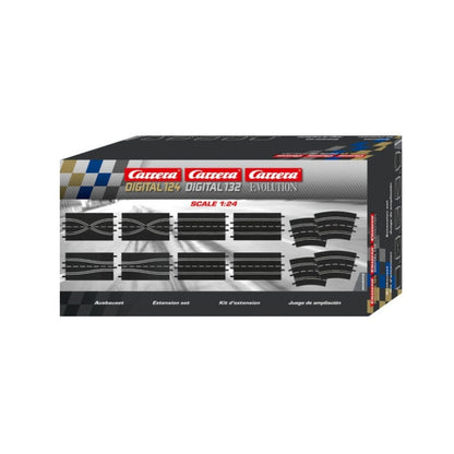 Carrera Track Extension Set 3.8m – 12-Piece Set (Digital 124/132 & Evolution)