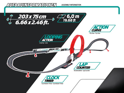 Carrera Evolution Fame and Flames Slot Car Set – 1:32 Scale with Mercedes-AMG GT3 & KTM X-BOW