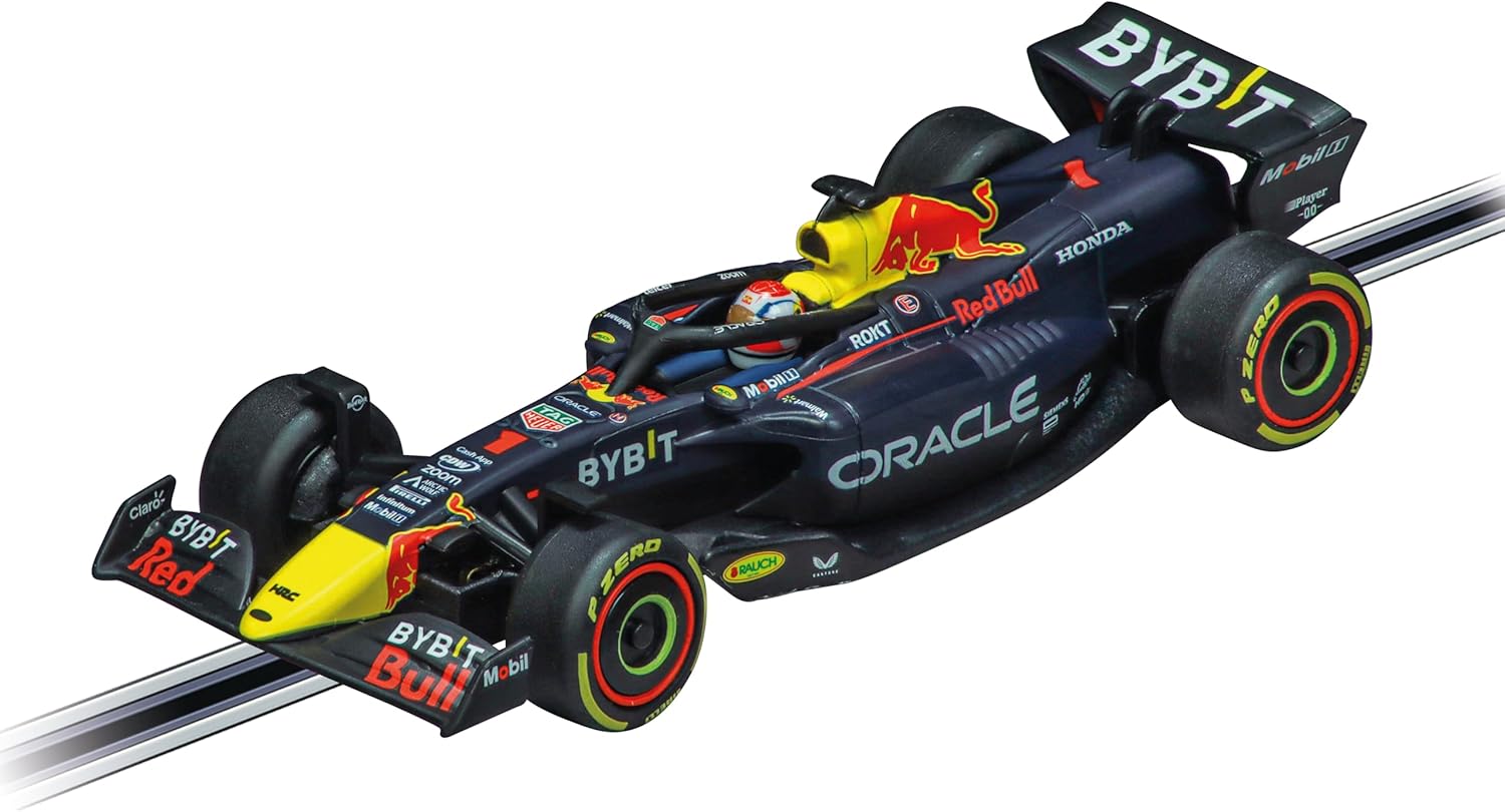 Carrera GO!!! 62572 Flying Lap Slot Car Set – 1:43 Scale Formula 1 Racing with Ferrari SF-23 & Red Bull RB19