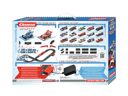 Carrera GO!!! PAW Patrol – Ready Race Rescue Slot Car Set | 1:43 Scale Track with Chase & Marshall Cars