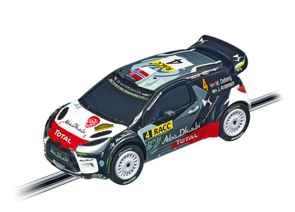 Carrera GO!!! Super Rally Slot Car Racing Set – 1:43 Scale Rally Track with Citroën DS3 WRC Cars