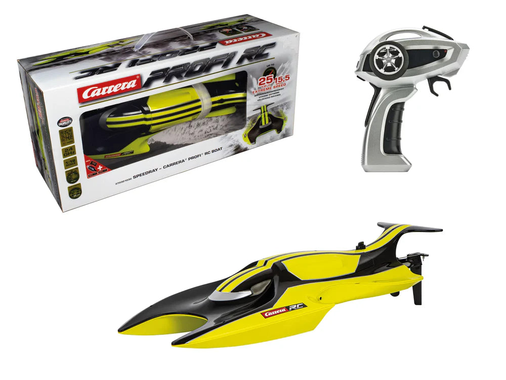 Carrera RC 1:16 Profi Speedray Boat – 25km/h High-Speed RC Boat with 2.4GHz Control & USB Charging