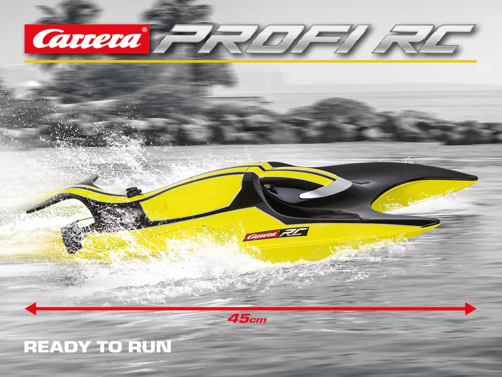 Carrera RC 1:16 Profi Speedray Boat – 25km/h High-Speed RC Boat with 2.4GHz Control & USB Charging