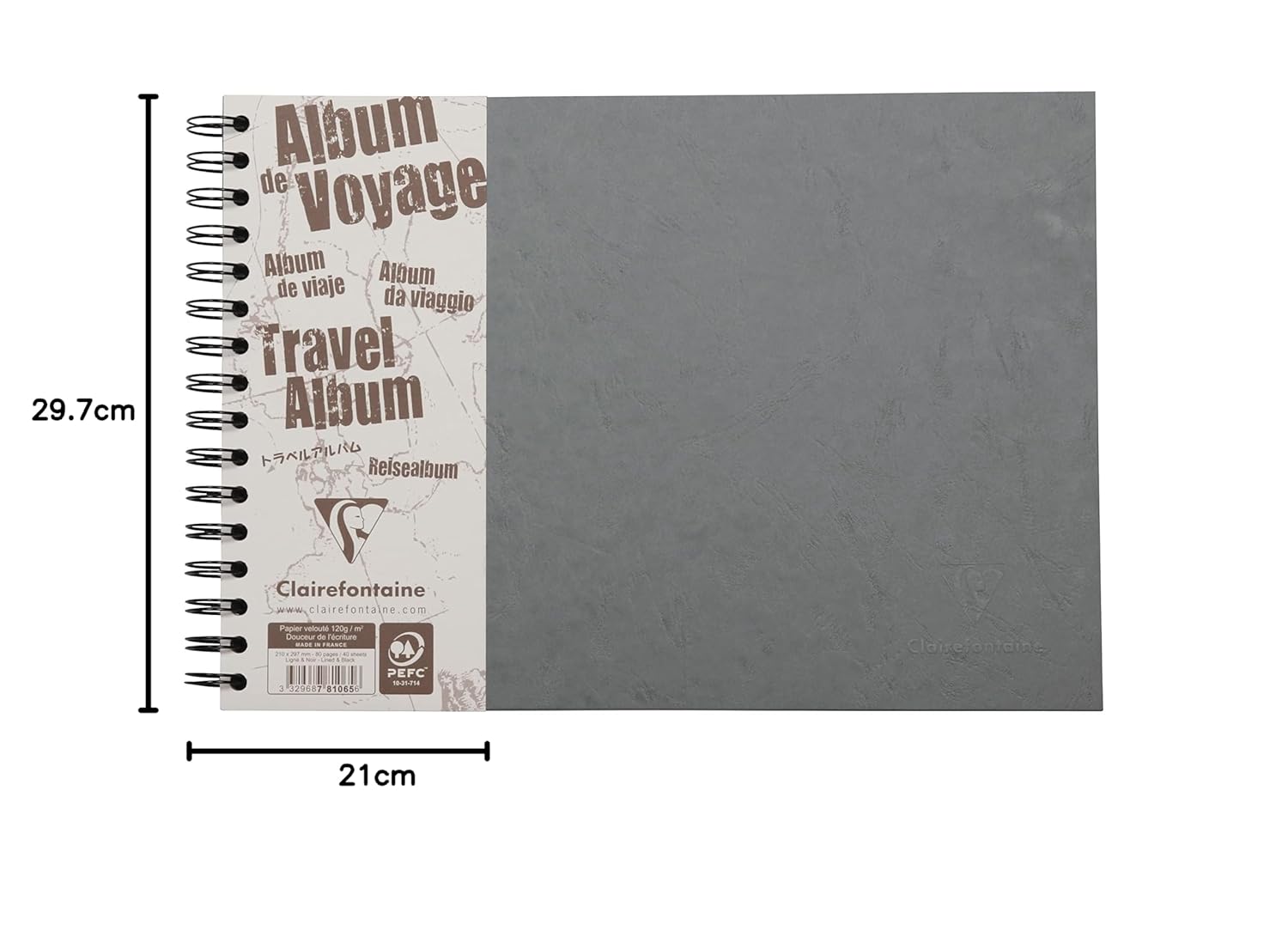 Clairefontaine Age Bag Travel Album Visual Diary A4 Size