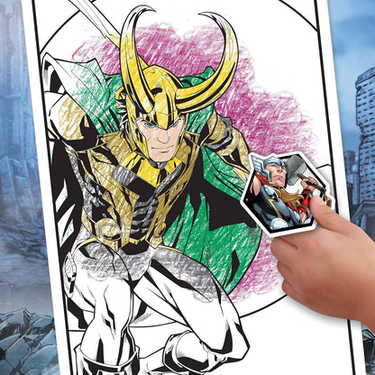 Crayola Colour & Sticker Book 32 Pages Marvel Avengers