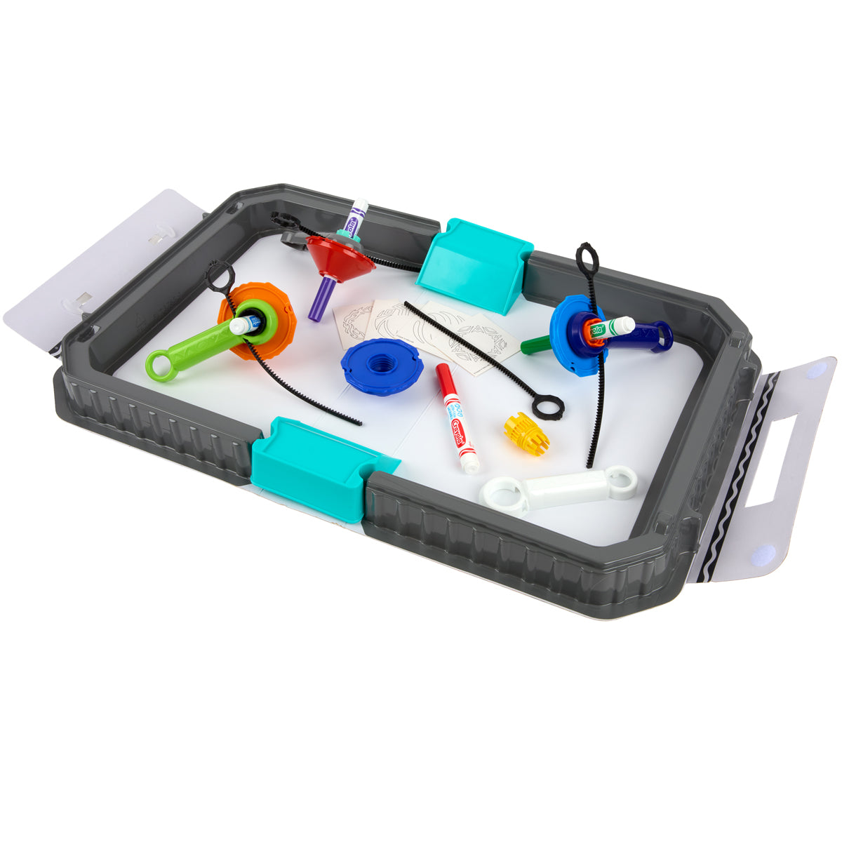 Crayola Colourwhirls Battle Arena Set – Spinning Art & Creative Competition for Kids