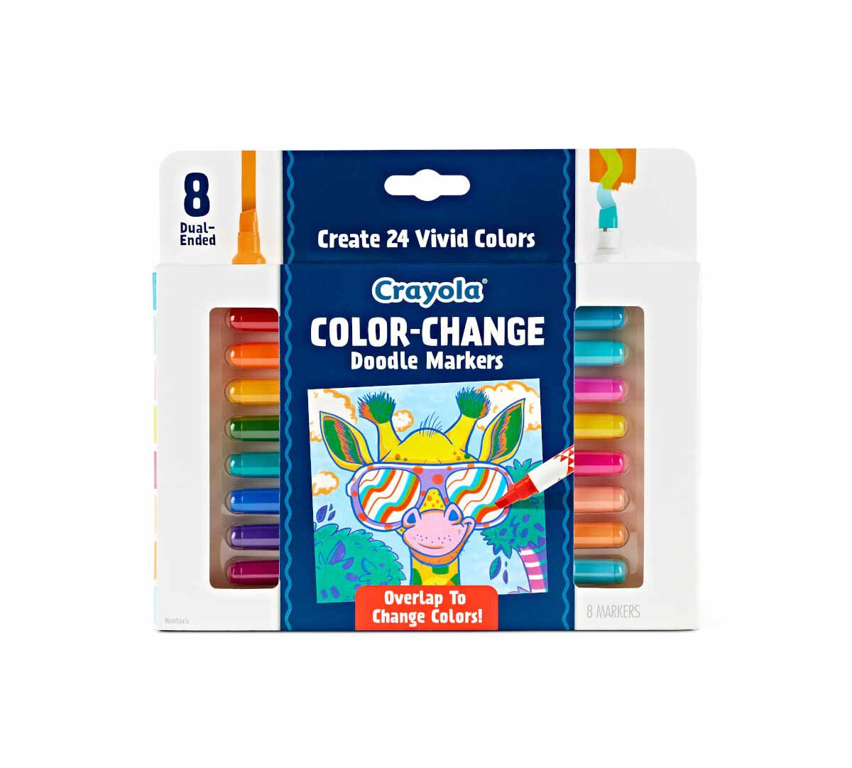 Crayola Doodle &  Draw Colour Change Markers Pack of 8