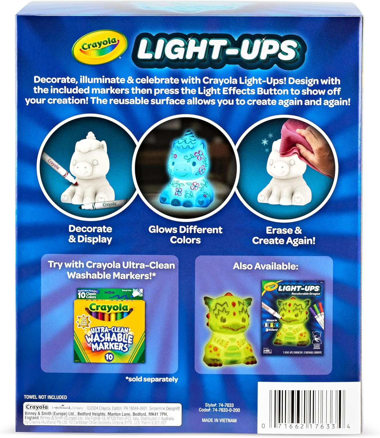 Crayola Light-Ups Rerecordable Craft Unicorn