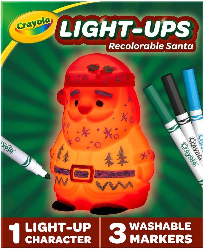Ups Santa Crayola Light-Ups Recolorable Santa – School Depot NZ