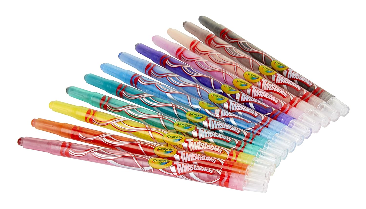 Crayola Twistable Crayons 16 Shades + 6 Caddies Classpack of 240