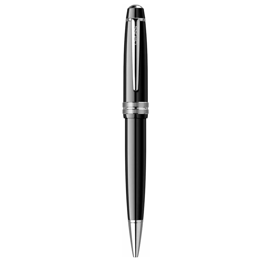 Cross Ballpoint Pen Bailey Light Glossy Black Resin Medium Tip Black Ink