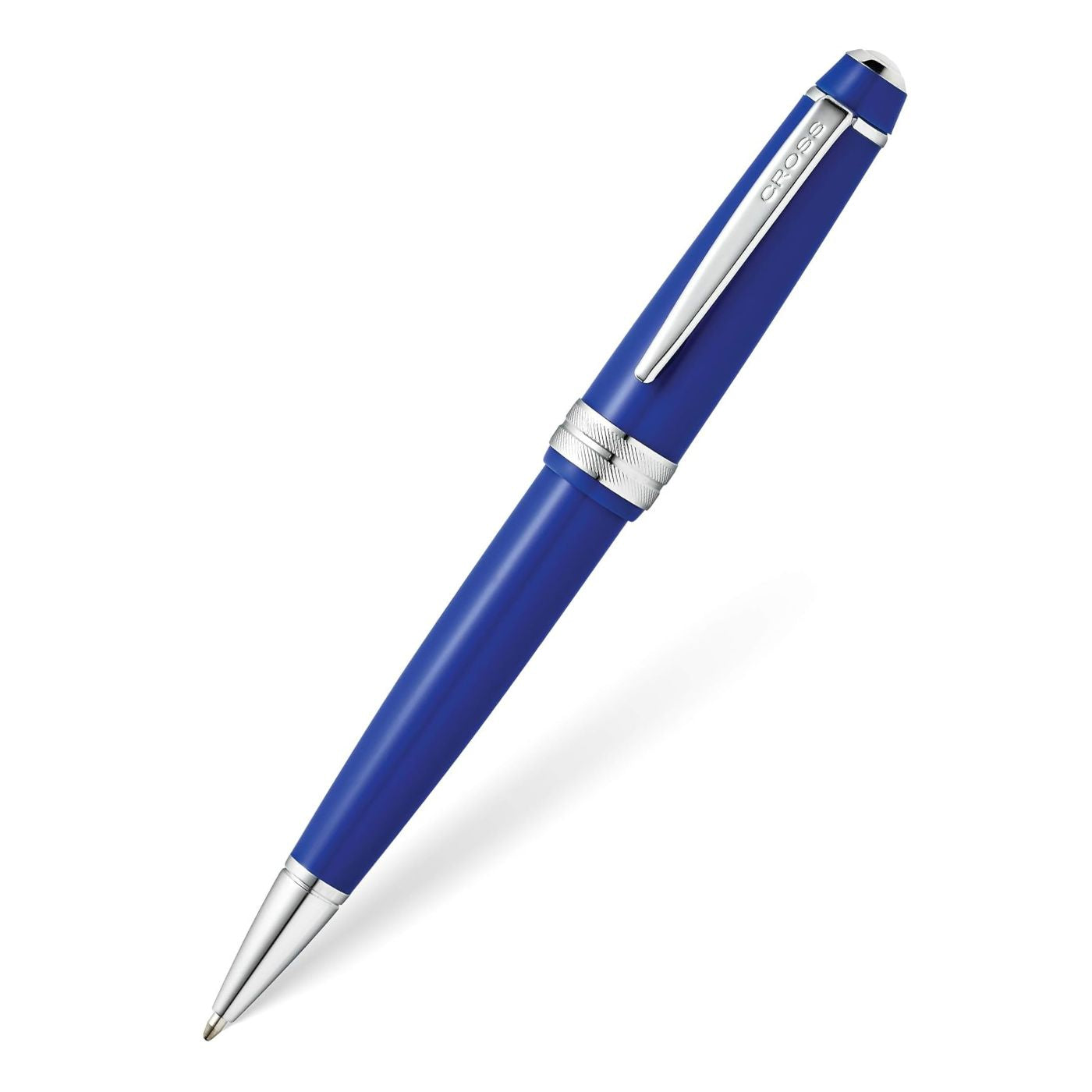 Cross Ballpoint Pen Bailey Light Glossy Blue Resin Medium Tip Black Ink