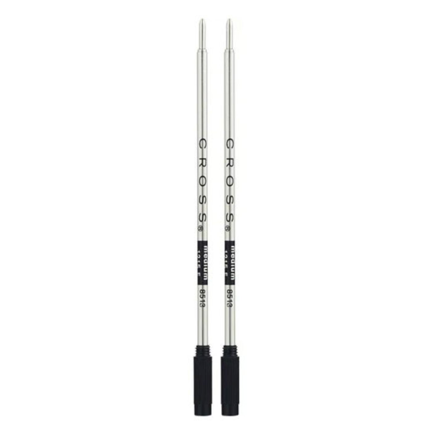 Cross Ballpoint Pen Refill Medium Black Pack of 2