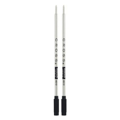 Cross Ballpoint Pen Refill Medium Black Pack of 2