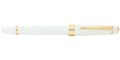 Cross Fountain Pen Medium Bailey Light Polished White Resin and Gold Tone