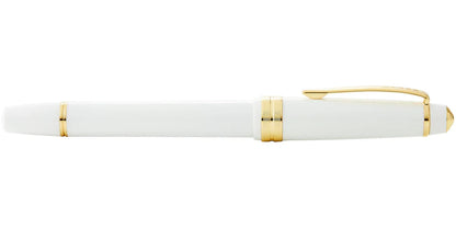 Cross Fountain Pen Medium Bailey Light Polished White Resin and Gold Tone