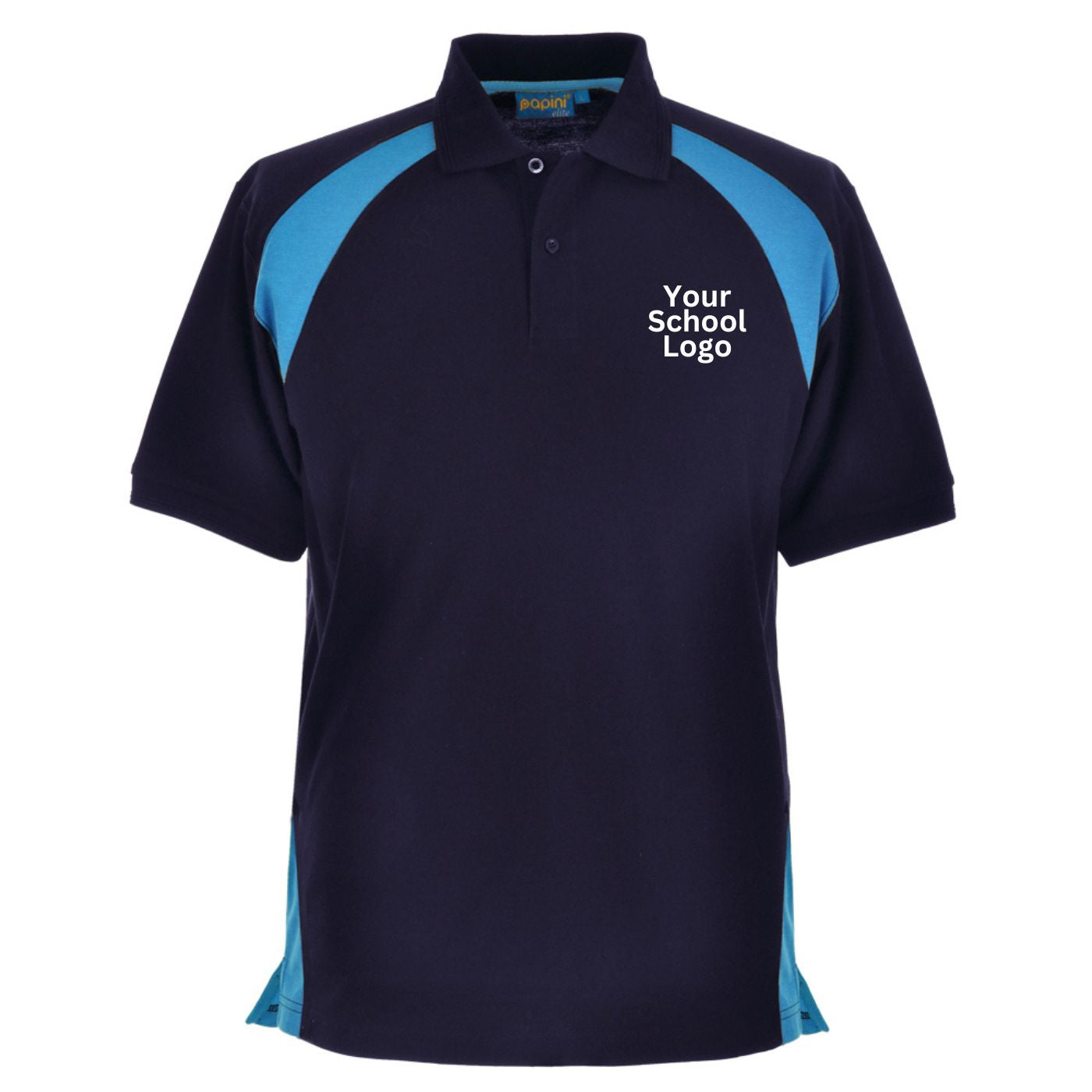 School Uniform 100% Polyester Polo T-Shirt Custom Made Size 4 to 16