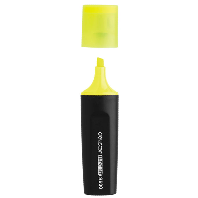 Deli Highlighter Chisel Tip S600 Yellow – School Depot NZ