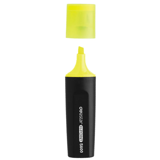 Deli Highlighter Chisel Tip S600 Yellow