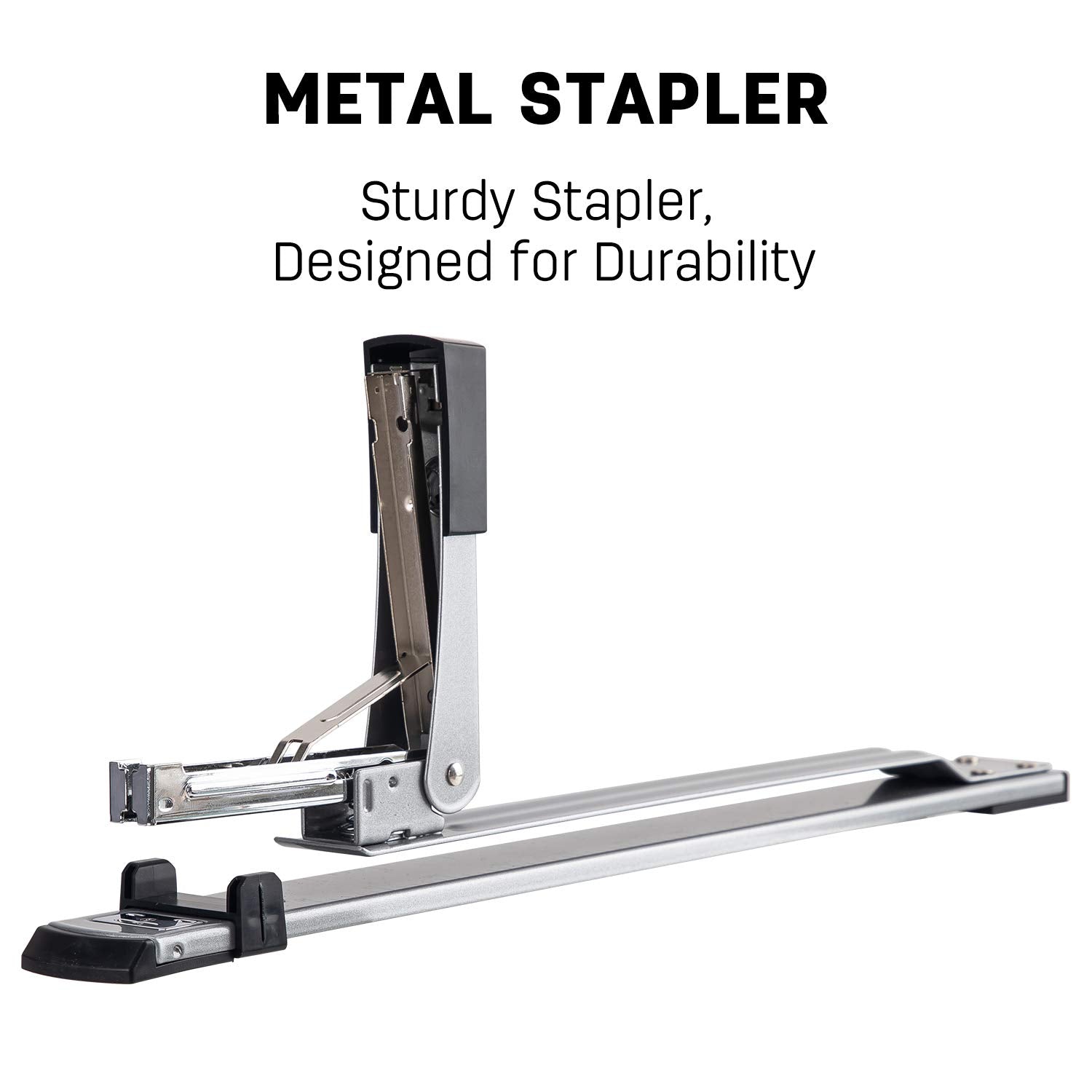 Deli Long Arm Stapler 12 Inch Metal E0334 25 Sheets