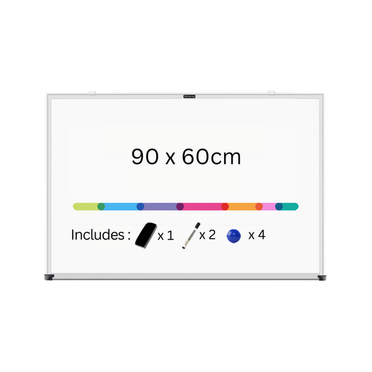 Deli Magnetic Whiteboard with Starter Kit 600 x 900mm