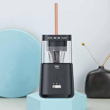 Deli Automatic Electric Pencil Sharpener E71203-GY for 6.9-8mm Pencils