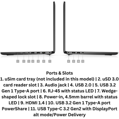 Dell Latitude Laptop Full-HD 14" Screen Intel 16GB 512GB HD Camera Wi-Fi 6