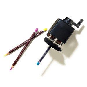 Derwent Super Point Pencil Sharpener Compact Rotary with Desk Clamp