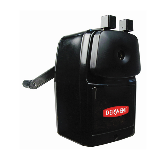 Derwent Super Point Pencil Sharpener Rotary with Desk Clamp