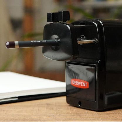 Derwent Super Point Pencil Sharpener Rotary with Desk Clamp