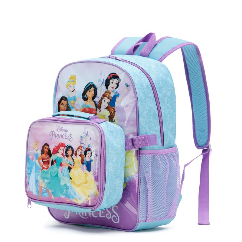 Disney Princess Backpack with Cooler Lunch Bag 42x27x15cm