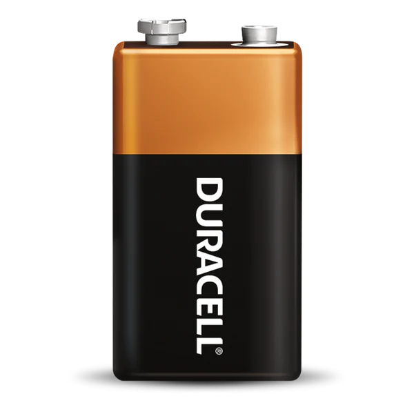 Duracell Coppertop Alkaline Battery 9V MN1604